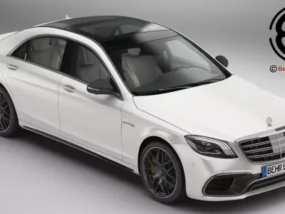 Mercedes S Class AMG S63 2018 3D model
