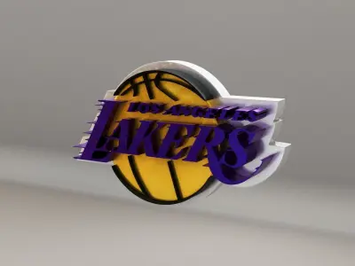 NBA Los Angeles Lakers Logo 3D model