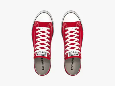 Chuck Taylor All Star Classic Low Top Red 3D model