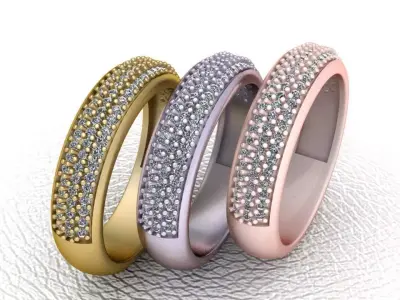  HIP HOP LUXURY RING  PENDANT  3D print model