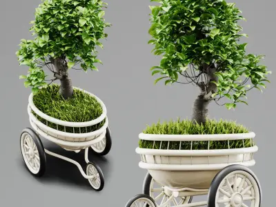 Indoor Plant Bonsai 01 3D model