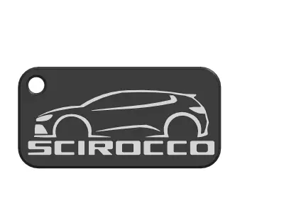 SCIROCCO VOLKSWAGEN KEY CHAIN 3D print model