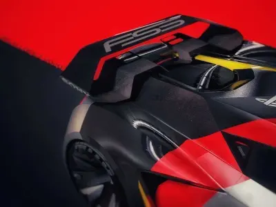 Audi FSS Quarantine concept Low-poly 3D model