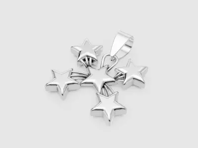 5 Star pendant  3D print model