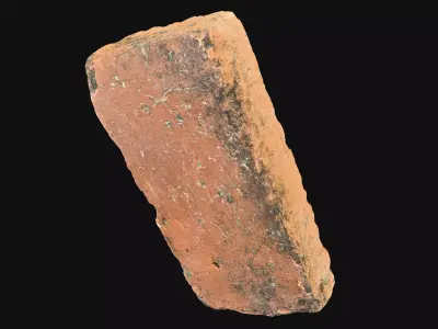 Realistic yellow broken brick 3d scan in highpoly 3D model