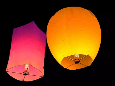 Chinese sky lantern  Low-poly 3D model order
