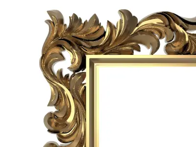 Carved Picture Frame 3D model