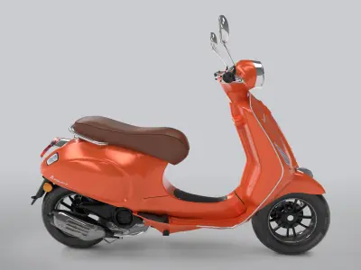 Vespa Low-poly 3D model