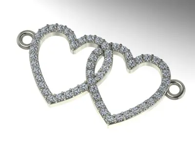 Two hearts Free 3D print model