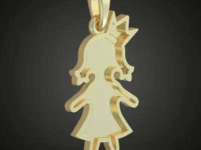 endant model 3D 0208 printable model Free 3D print model