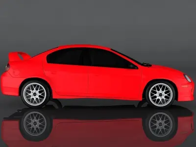 Dodge Neon SRT4 Low-poly 3D model