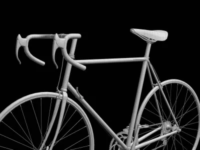 3D Model Road Bicycle - Low Poly Racing Bike 3D model