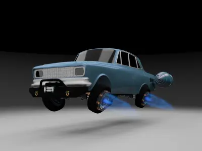 SCI-Fi flying car  3D model