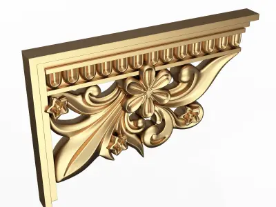 Stair Brackets 06 Low-poly 3D model