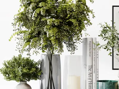 Decorative Set 251 Low-poly 3D model