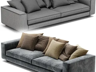 SHABBY Art Nova Sofa 3D model