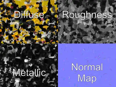 Classic European Roadster Convertible model pack Low-poly 3D model