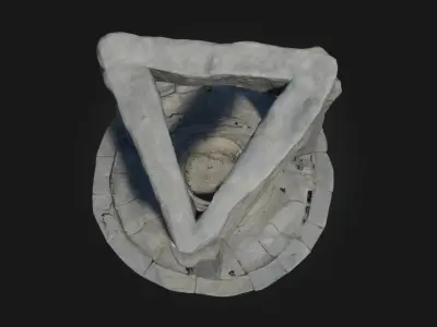 Ancient Stone Portal  Gateway to Forgotten Magic 3D model