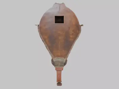 Bellows on Wall Low-poly 3D model