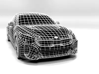 KIA STINGER LOWPOLY Low-poly 3D model