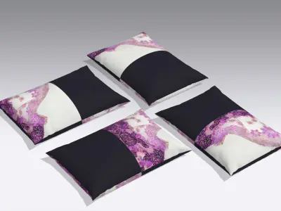 Cushions Low-poly 3D model