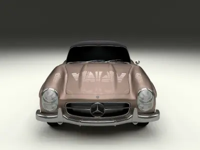 Mercedes 300SL Roadster Top Up 3D model