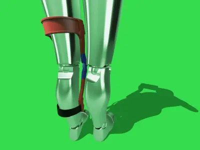 XTI PASSIVE LOCKING EXOSKELETON KNEE 3D print model