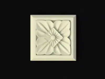 rosette flower 3D model shop