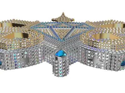 hiphop diamond 3D print model