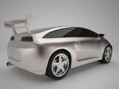 Supra Google Toy Car 3D model