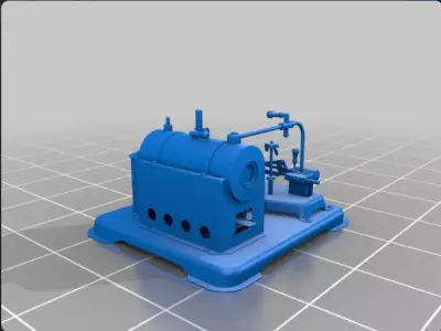 model steam engine 3D print model