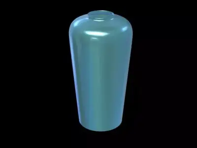 Modern Metallic Vase  3D model