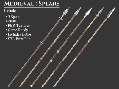 Medieval Collection Weapons Spears