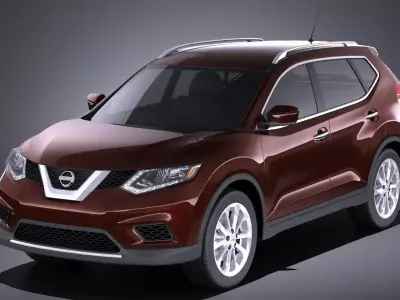Nissan Rogue 2016 VRAY 3D model