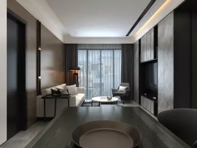 living room Interior  3D model
