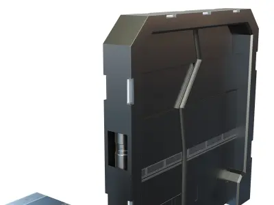 Sci-Fi Trim Sheet - 4K Texture Low-poly 3D model