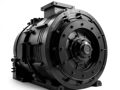 Industrial Generator model pack Low-poly 3D model