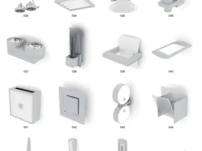 lighting elements 3D model