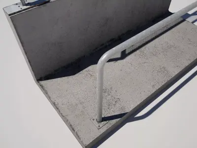 Modular Pitstop Fence  3D model