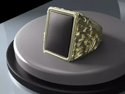 Onix men ring 3D print model