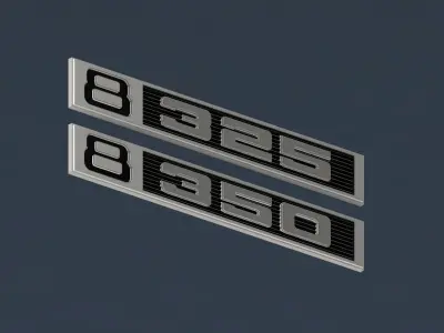 1969   72 Chevrolet C10 Pickup Fender Emblem 8    350 3D print model