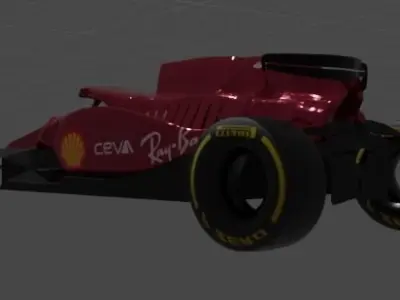 Ferrari F1-75 F1 Car 2022 Low-poly 3D model