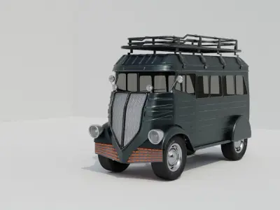 Cyberpunk Sytle Truck 3D model