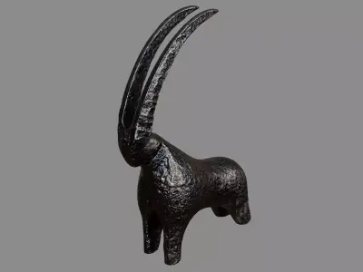 Gazelle sculpture 3D model