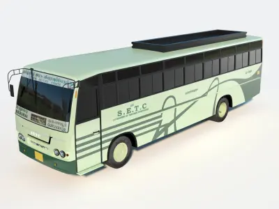 Bus SETC Low-poly 3D model