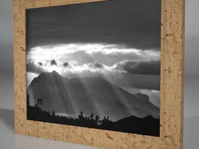 A collection of Frames - Set III Low-poly 3D model