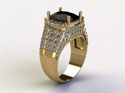 Fashion man ring popular in Asia Country R24 3D model