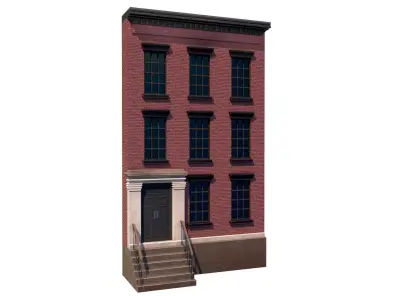 LowPoly FACADE 3 Low-poly 3D model