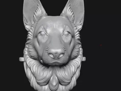 German Shepherd 3D print model