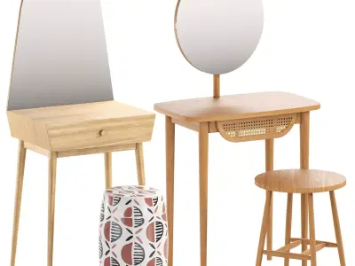 La Redoute Dressing Tables Set 2 3D model